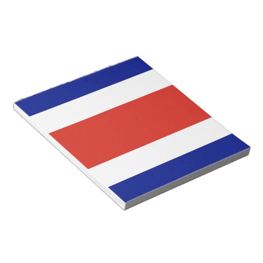 Bloc-notes avec Drapeau du Costa Rica (Incliné)