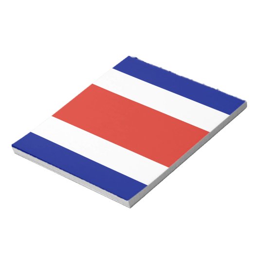 Bloc-notes avec Drapeau du Costa Rica (Tourné)