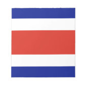 Bloc-notes avec Drapeau du Costa Rica (Devant)