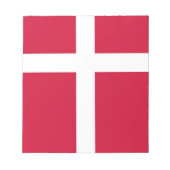 Bloc-notes avec drapeau du Danemark (Devant)