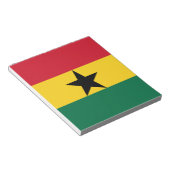 Bloc-notes avec drapeau du Ghana (Incliné)