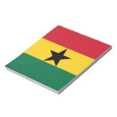 Bloc-notes avec drapeau du Ghana (Tourné)