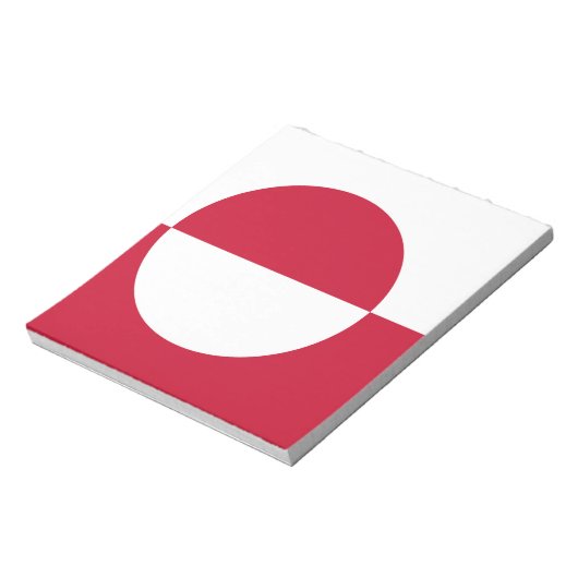 Bloc-notes avec drapeau du Groenland (Tourné)