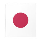 Bloc-notes avec drapeau du Japon (Devant)