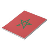Bloc-notes avec drapeau du Maroc (Tourné)