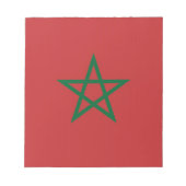 Bloc-notes avec drapeau du Maroc (Devant)