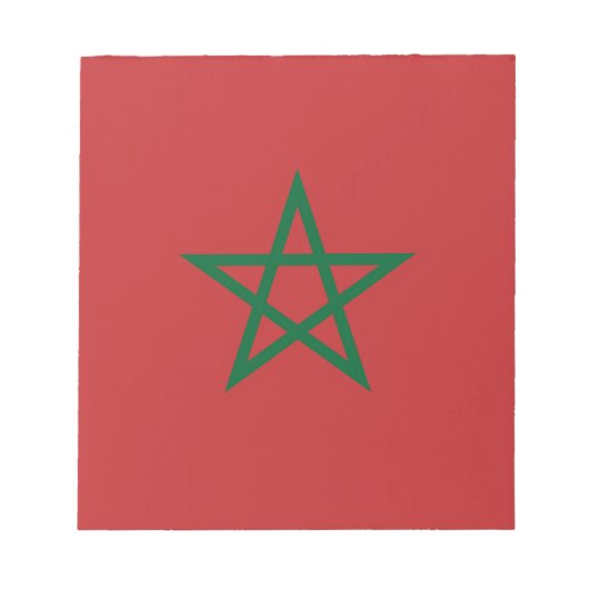 Bloc-notes avec drapeau du Maroc (Devant)