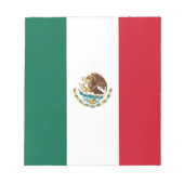 Bloc-notes avec drapeau du Mexique (Devant)