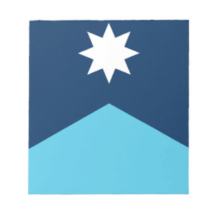 Bloc-notes avec drapeau du Minnesota, États-Unis