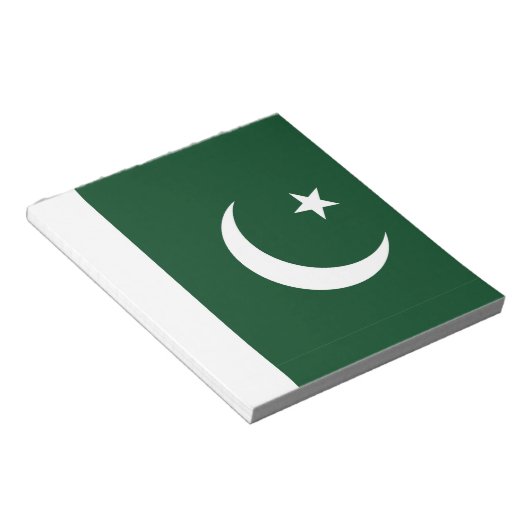 Bloc-notes avec drapeau du Pakistan (Incliné)