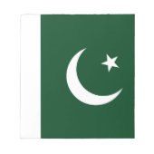 Bloc-notes avec drapeau du Pakistan (Devant)