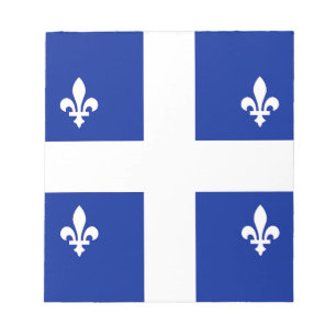 Bloc-notes avec Drapeau du Québec, Canada