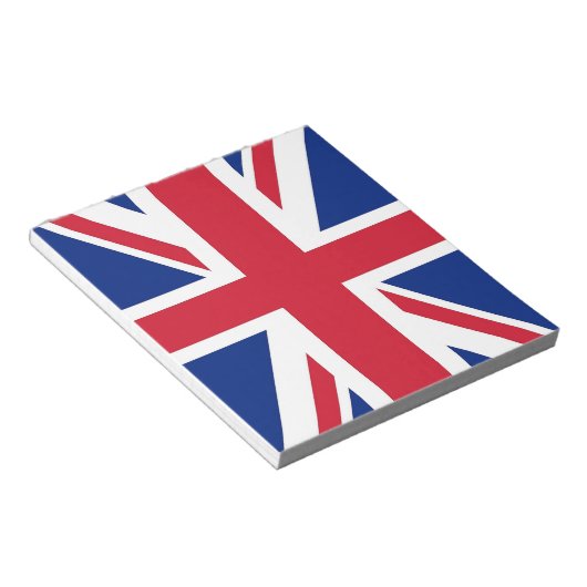 Bloc-notes avec drapeau du Royaume-Uni (Incliné)