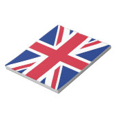 Bloc-notes avec drapeau du Royaume-Uni (Tourné)