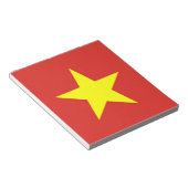 Bloc-notes avec Drapeau du Vietnam (Incliné)