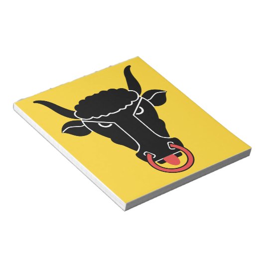 Bloc-notes avec drapeau d'Uri, Suisse (Incliné)