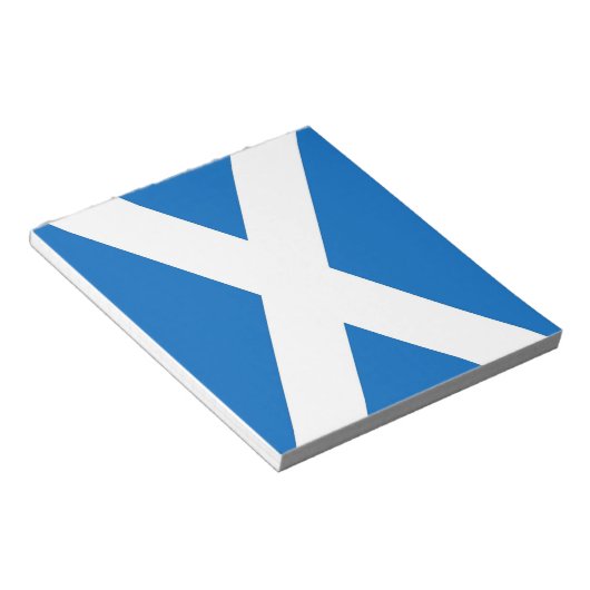 Bloc-notes avec drapeau écossais (Incliné)