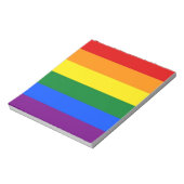 Bloc-notes avec drapeau Rainbow LGBT Pride (Tourné)