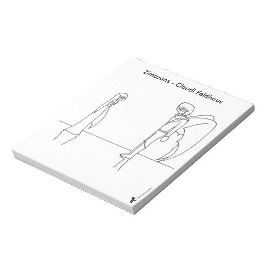 Bloc-notes avec illustration de "Zimazans" (Tourné)
