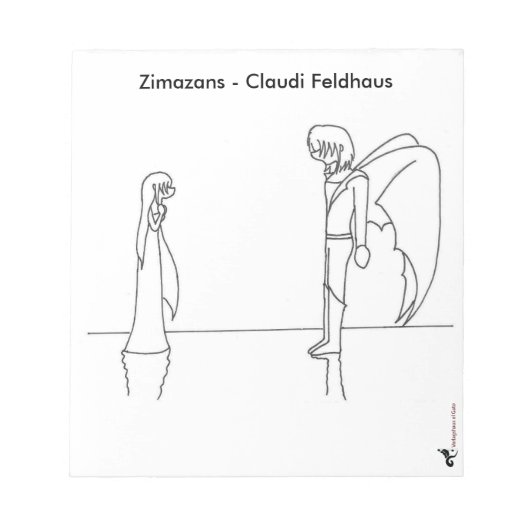 Bloc-notes avec illustration de "Zimazans" (Devant)