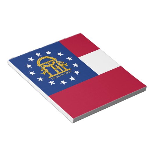 Bloc-notes avec le drapeau de l'État de Géorgie (Incliné)