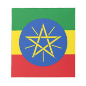 Bloc-notes avec le drapeau de l'Éthiopie (Devant)