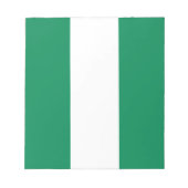 Bloc-notes avec le drapeau du Nigeria (Devant)