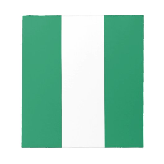 Bloc-notes avec le drapeau du Nigeria (Devant)