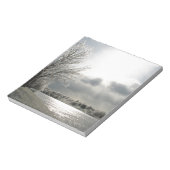 bloc-notes avec photo paysage hiver glacé (Tourné)