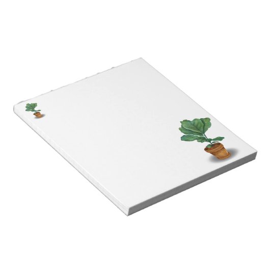 Bloc-Notes avec Pot de Figuier à feuilles de violo (Incliné)