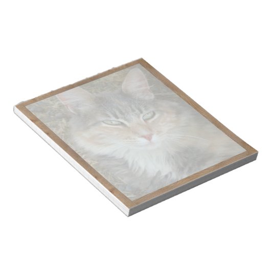 Bloc-notes avec votre photo devenant obsolète (Incliné)