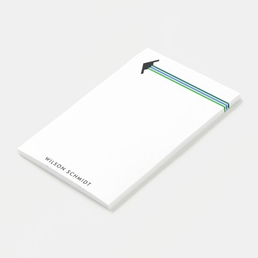 Bloc-notes B-2 Bomber Striped Custom Name Post-It (Incliné)