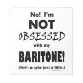 Bloc-notes Baritone observé (Devant)