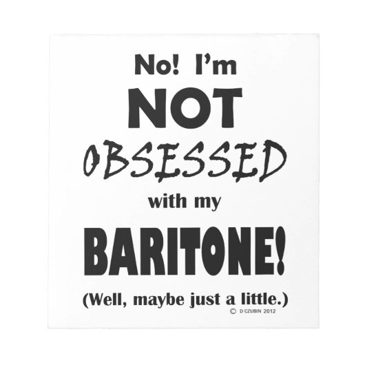 Bloc-notes Baritone observé (Devant)