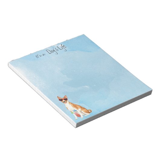 Bloc-notes Basenji été (Incliné)