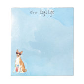 Bloc-notes Basenji été (Devant)
