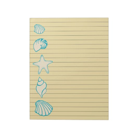Bloc-notes Beach Seashell (Tourné)