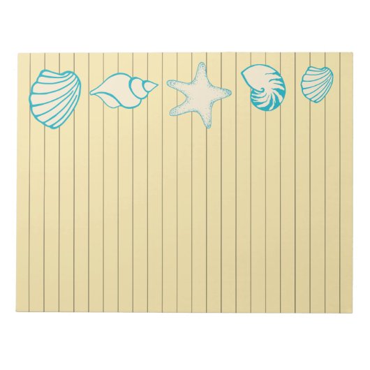 Bloc-notes Beach Seashell (Devant)