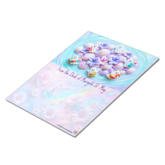 Bloc-notes Beach Seashell Ghost Summerween (Incliné)