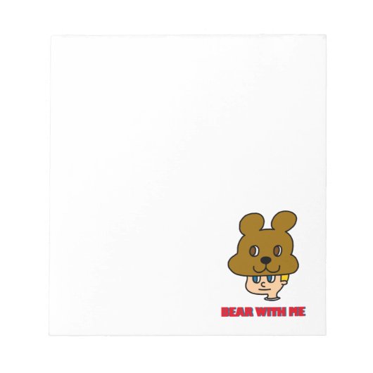 Bloc-notes Bear with Me (Devant)