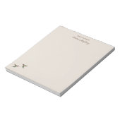 Bloc-notes Beige Hummingbird personnalisé (Tourné)