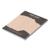 Bloc-notes Black & Cream Paper Torn Edges (Tourné)