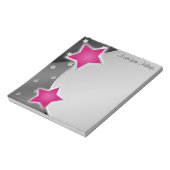 Bloc-notes Black Silver Pink Stars (Tourné)
