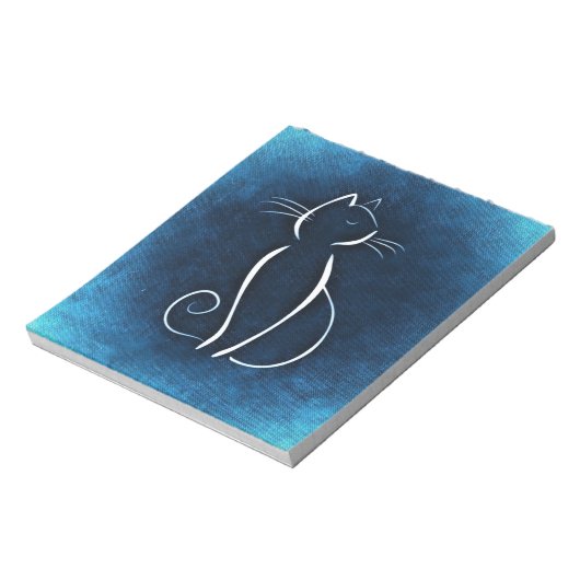 Bloc-notes blanc Abstrait (Tourné)