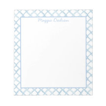 Bloc-notes bleu aquarelle