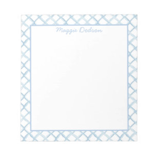 Bloc-notes bleu aquarelle