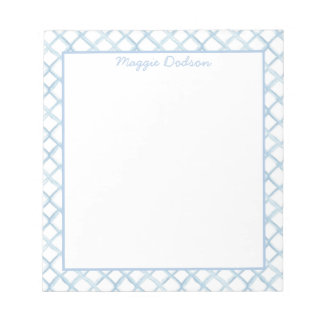 Bloc-notes bleu aquarelle