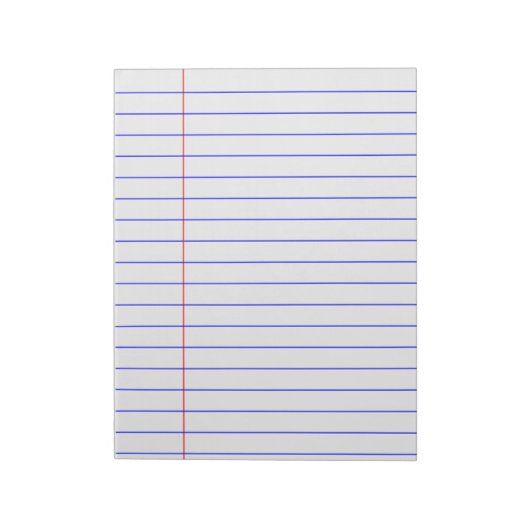 bloc-notes bleu avec marge (Tourné)