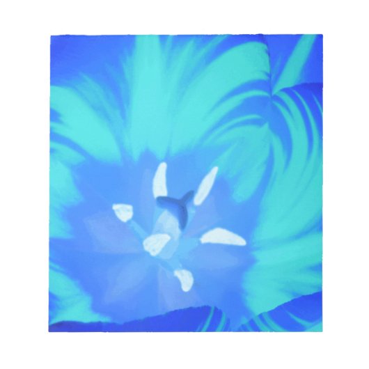 Bloc-notes bleu clair pour tulipe (Devant)
