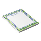 Bloc-notes bleu et vert (Incliné)